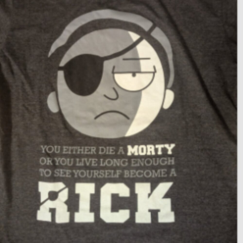 Become a Rick - Men's Funny T-Shirt RARE Medium Limited Edition